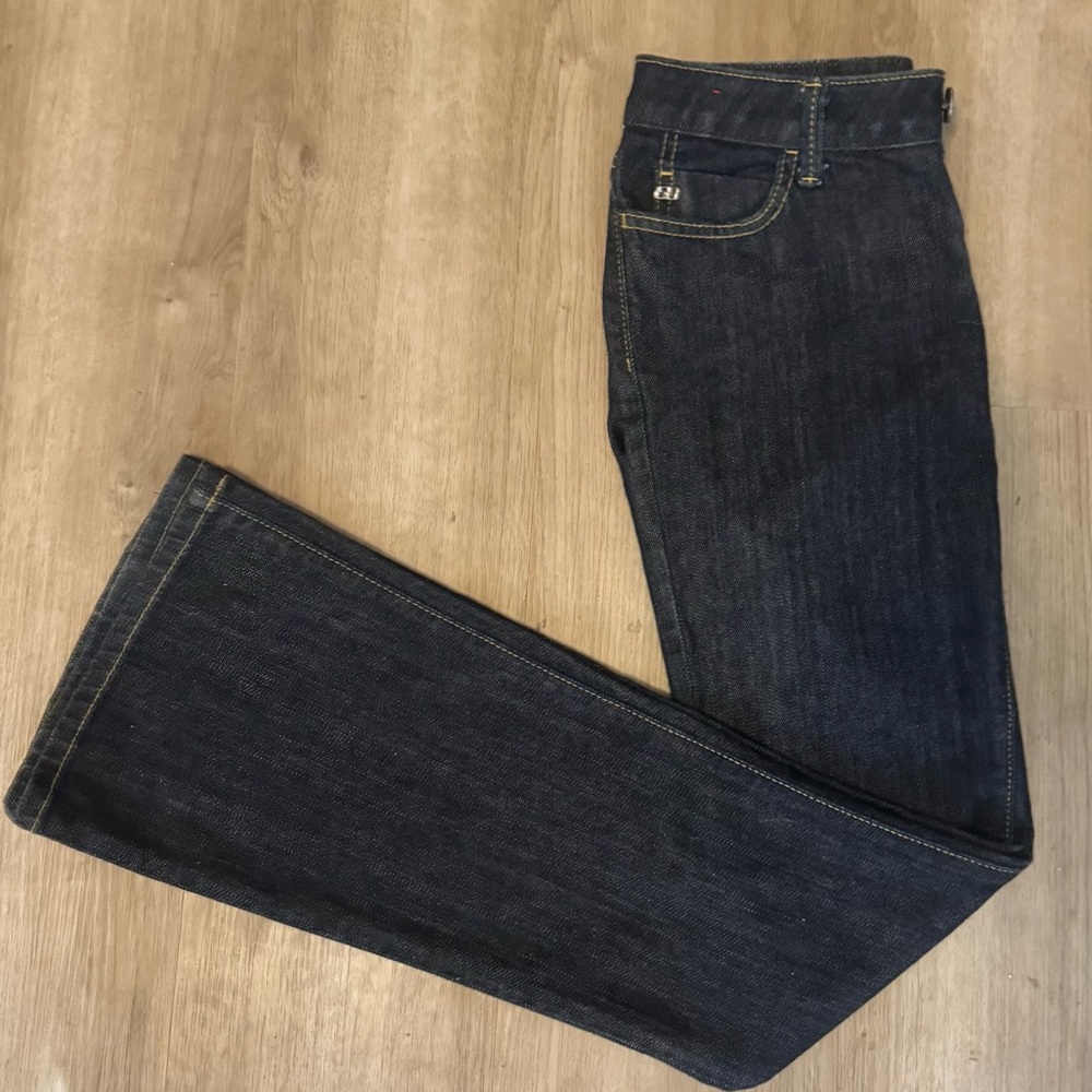 Vintage Miss Sixty Italy Low Rise Dark Wash Flare Jeans